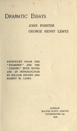 Dramatic essays
