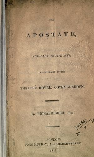 The apostate, a tragedy, in five acts