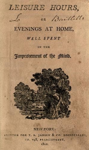 Leisure hours, or, Evenings at home