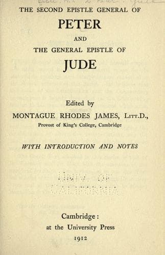The Second epistle general of Peter and the general epistle of Jude