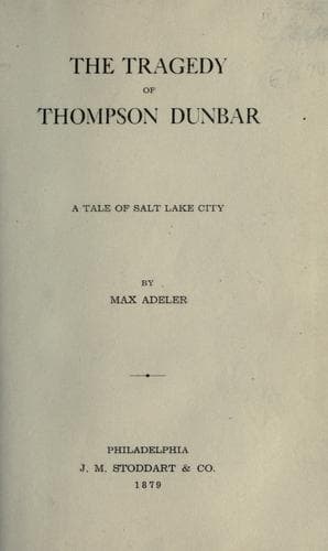 The tragedy of Thompson Dunbar