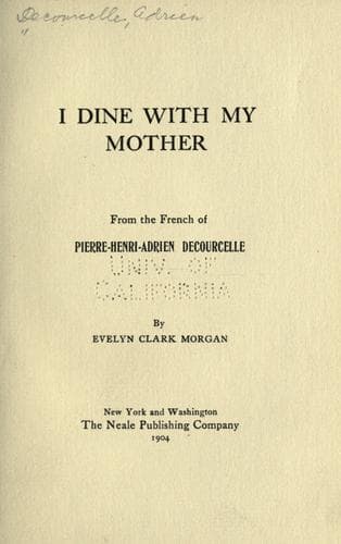 I dine with my mother