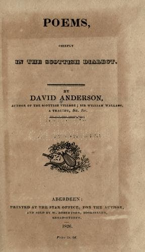 Poems, chiefly in the Scottish dialect