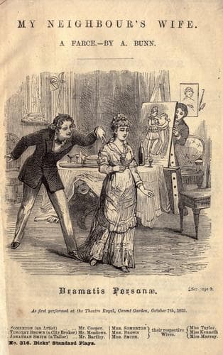 My neighbour's wife [a farce] and The married bachelor [or, Master and man