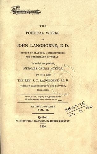 Poetical works