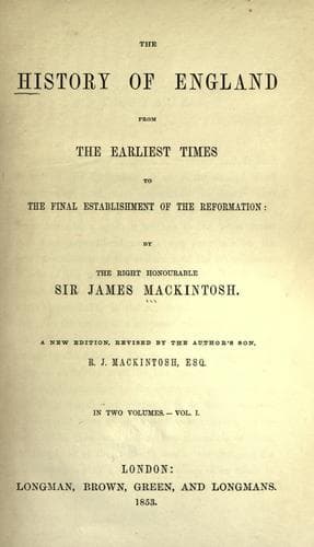 The history of England