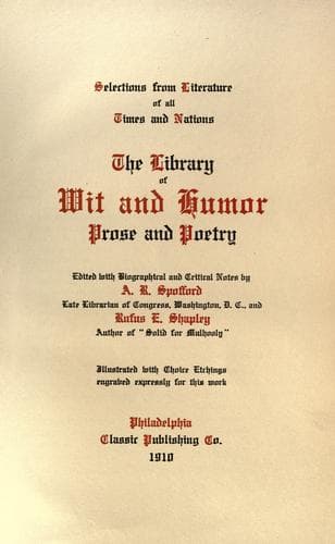 The library of wit and humor