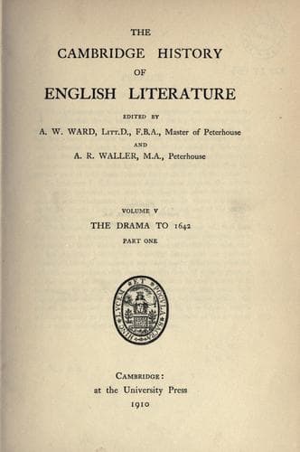 The Cambridge history of English literature