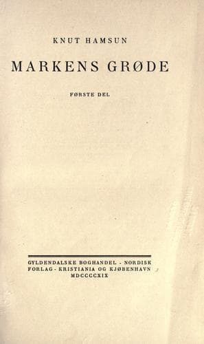 Markens grøde