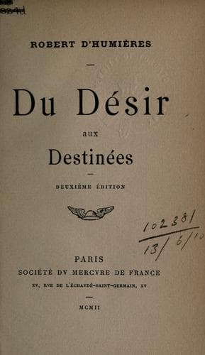 Du désir aux destinées