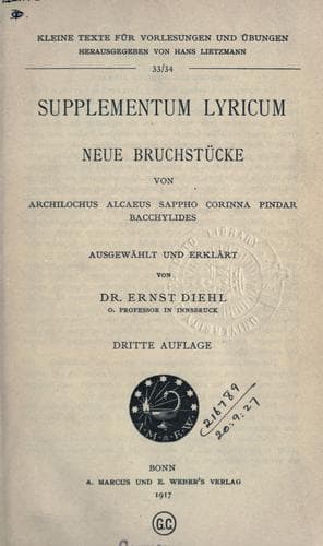 Supplementum Lyricum