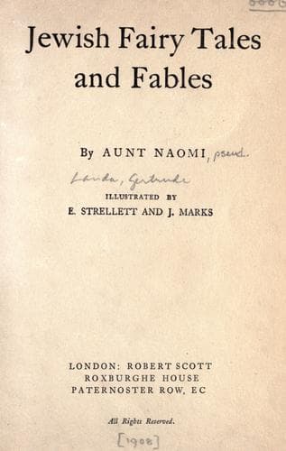 Jewish fairy tales and fables