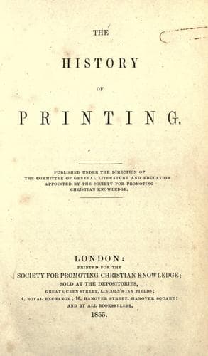 The history of printing