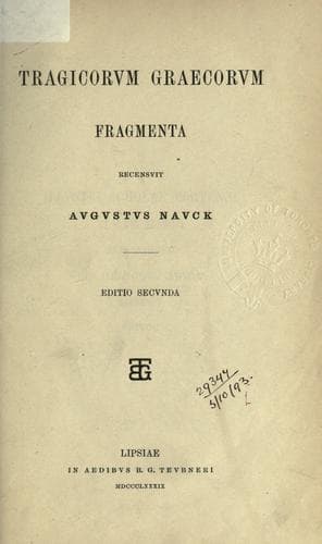 Tragicorum graecorum fragmenta