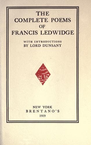 The complete poems of Francis Ledwidge