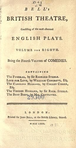 Bell's British theatre