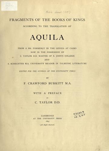 Fragments of the Books of Kings