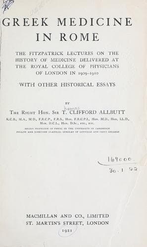 Greek medicine in Rome