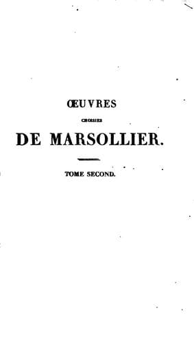 Œuvres choisies de Marsollier