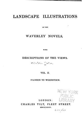 Landscape Illustrations of the Waverley Novels: With Descriptions of the Views