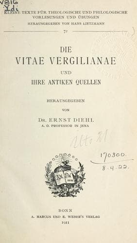 Die Vitae Vergilianae und ihre antiken Quellen