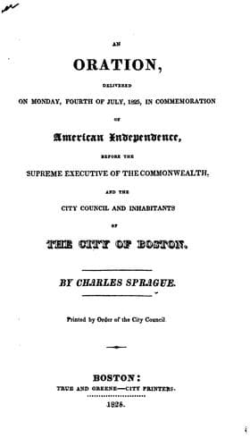 An oration, delivered on Monday, Fourth of July, 1825