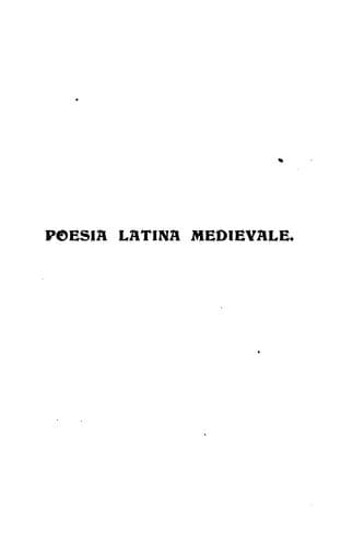 Poesia latina medievale