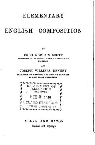 Elementary English composition