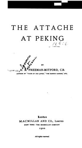 The attaché at Peking