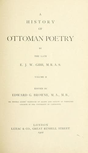 A history of Ottoman poetry