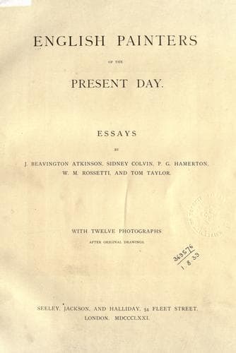 English painters of the present day