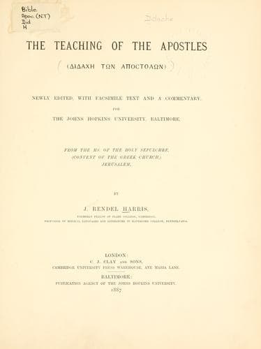The Teaching of the Apostles