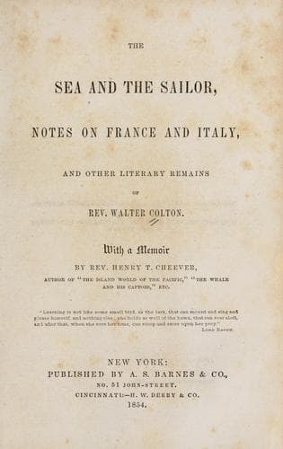 The sea and the sailor