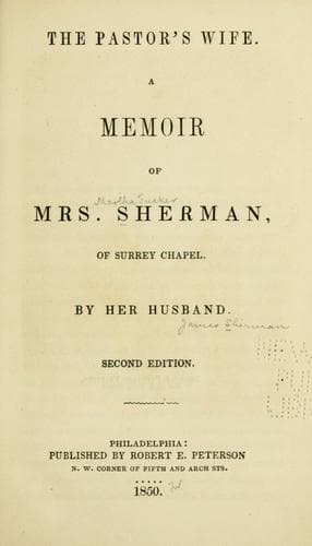 The pastor's wife