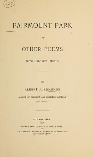 Fairmount Park and other poems