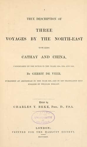 Diarium nauticum, seu descriptio trium navigationum admirandarum