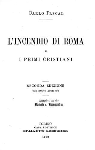 L' incendio di Roma e i primi cristiani