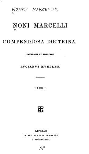 Noni Marcelli Compendiosa doctrina