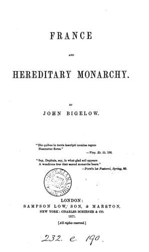 France and hereditary monarchy