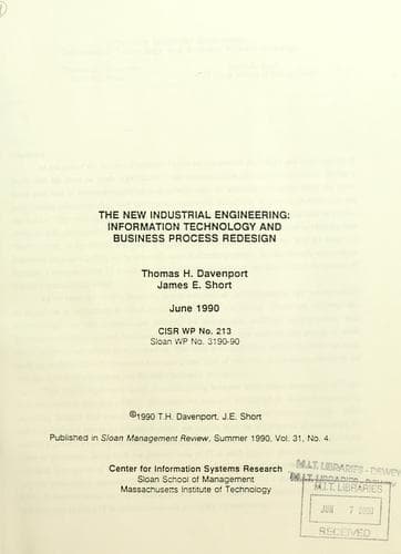 The new industrial engineering