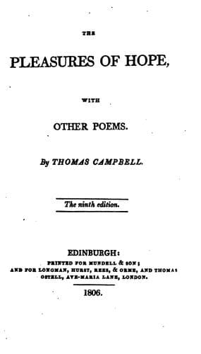 The pleasures of hope; with other poems