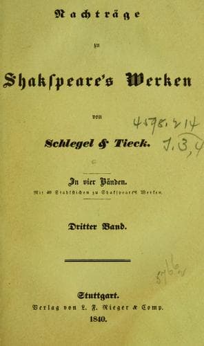 Doubtful Plays (Arden, of Feversham / Birth of Merlin / King Edward III / Locrine / London Prodigal / Merry Devil of Edmonton / Pericles / Sir John Oldcastle. Part 1 / Thomas Lord Cromwell / Yorkshire Tragedy)