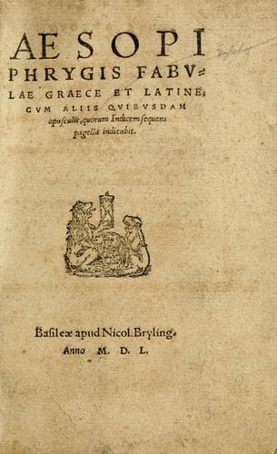 Aesopi Phrygis Fabulae graece et latine