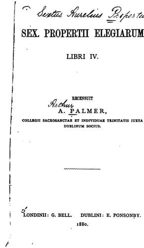 Elegiarum libri IV