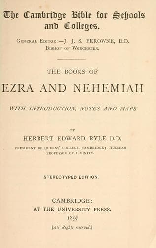 The books of Ezra and Nehemiah