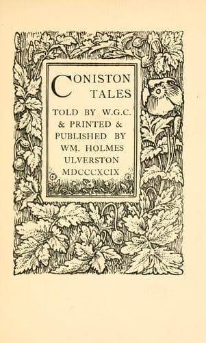 Coniston tales