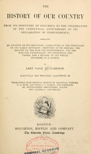 The history of our country from its discovery by Columbus to the celebration of the centennial anniversary of its Declaration of independence ..