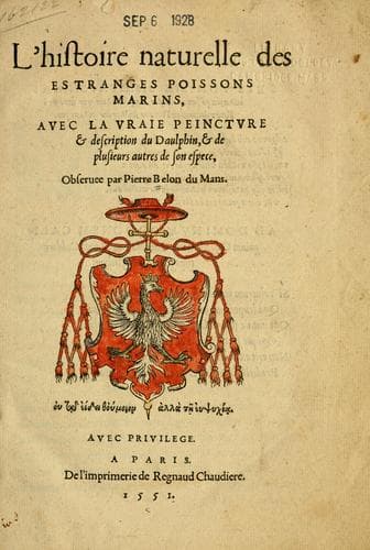 L' histoire naturelle des estranges poissons marins