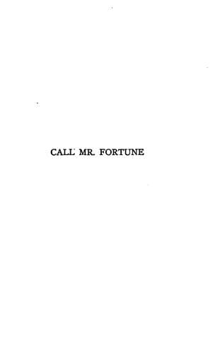 Call Mr. Fortune
