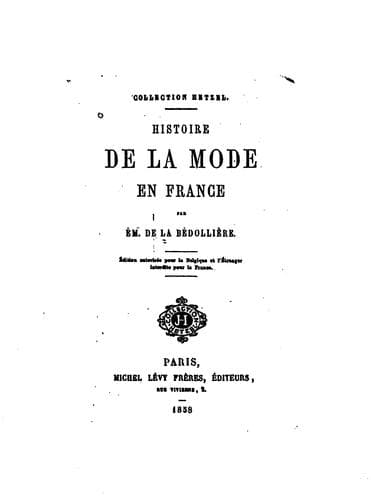 Histoire de la mode en France